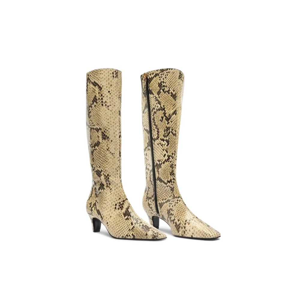 Schutz Delia Up Boot snakeskin